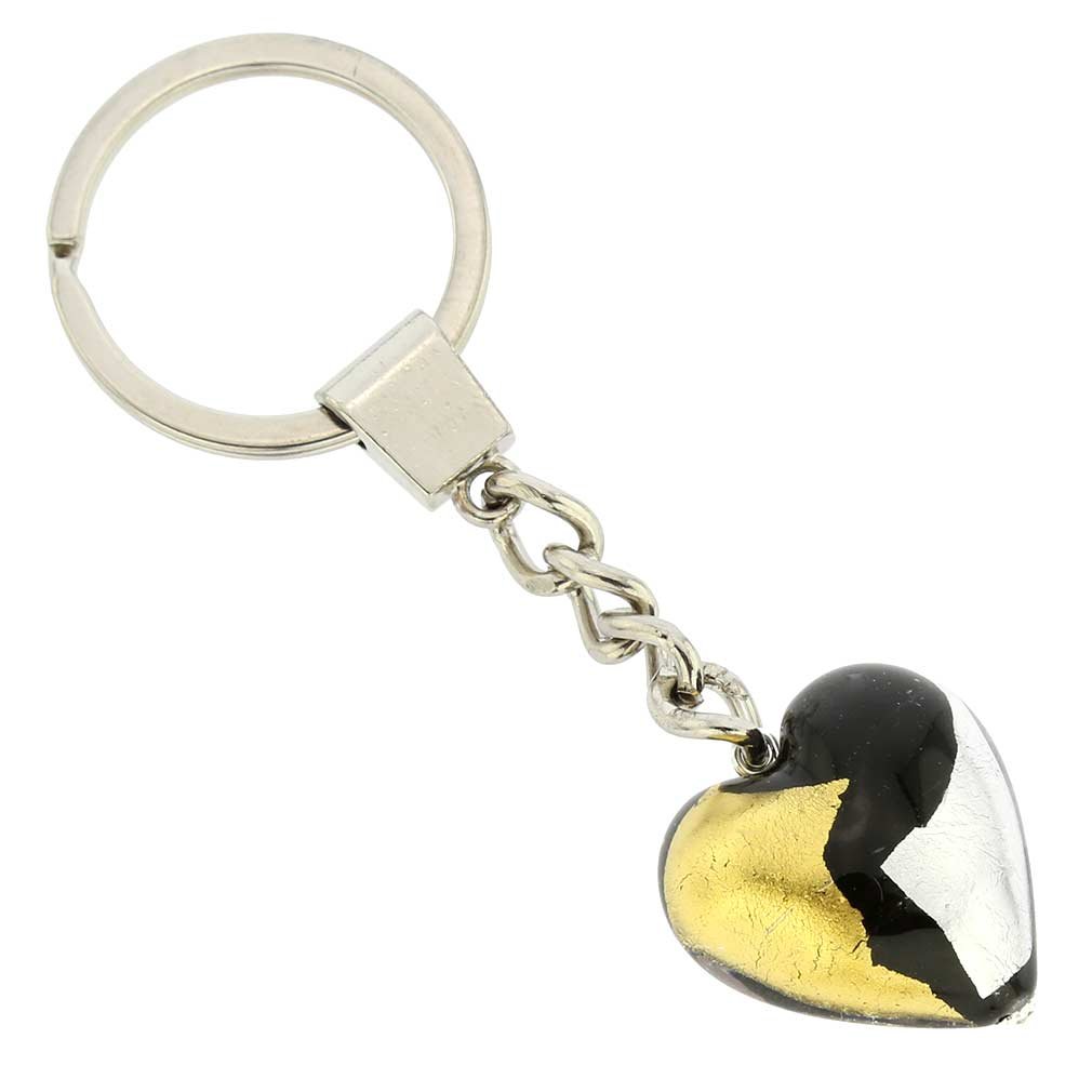 Glass Of Venice Murano Glass Heart Keychain #4