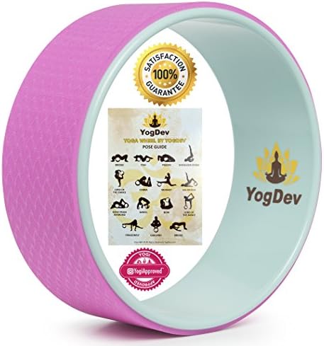 YogDev 12-Inch Roller for Yoga, Taffy Pink