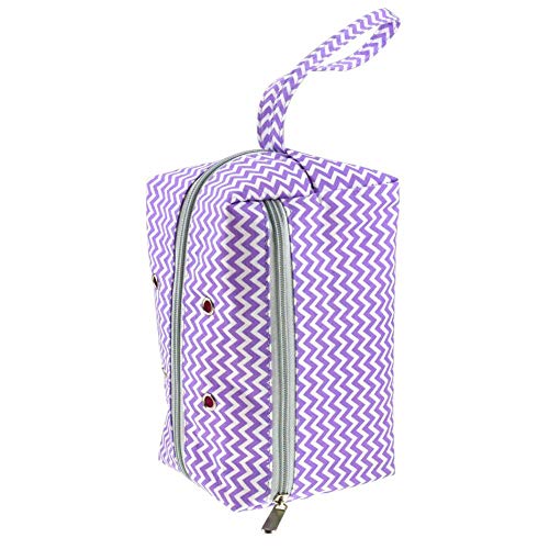 Nifera Yarn Storage Bag DIY Hand Weaving Tools Organizer Weaving Handbag Weaving Tool Tote Crochet Thread Storage Mesh Bag 12x21.5x13 cm - Thumbnail 4