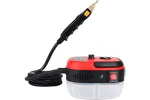 CHOLISM Handheld Steam Cleaner, High Pressure Steam Cleaner 2500W Handheld High Temperature Steam Cleaner Household Steam Cleaner (Red)
