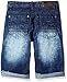 Southpole Boys' Big Biker Denim Shorts with Destructed Ripped in