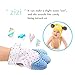Soothing Teething Mitten-Safe Food Grade Teething Mitt BPA Free,Prevent Scratches Glove Stay on Babys Hand,teething Toys(Blue Color)