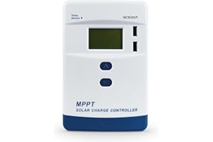 GCSOAR 20A MPPT 12V/24V, LCD Screen Display Battery Charger USB 5V2A Solar Battery Charger max PV Input 60Vdc (Bluetooth)