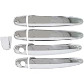 TX Racing Chrome Side Door Handle Cover Trims Fit for 05-13 Toyota Tacoma / 05-08 4Runner / 05-11 Avalon / 07-11 Camry / 04-10 Sienna / 08-13 Highlander / 04-09 Lexus RX330 RX350