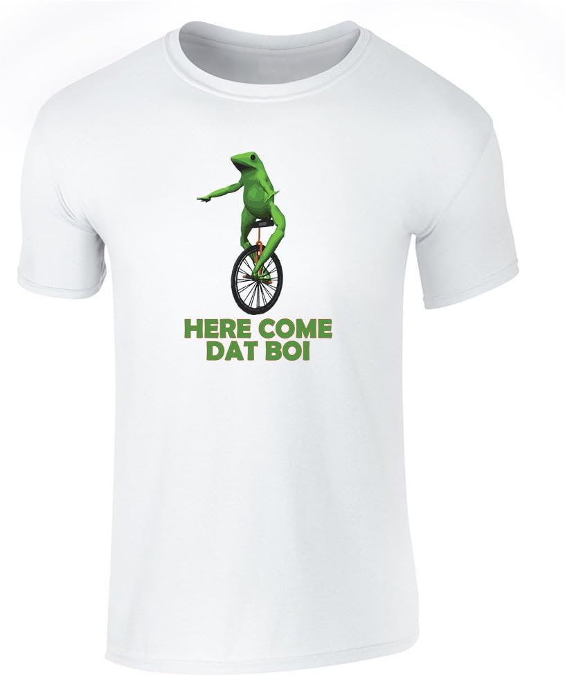 Pop Threads Here Come Dat Boi Meme Short Sleeve T-Shirt