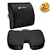 Orthopedic Lumbar Back Seat Cushion Set | Lumbar Support Pillow Backrest | Non-Slip Bottom | Breathable Mesh Cover, Relives Coccyx Sciatica, Tailbone Nerve Pain | Premium Comfort For Home, Office, Car