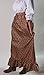 Women's Calico Pioneer Skirt Size ML, Brown