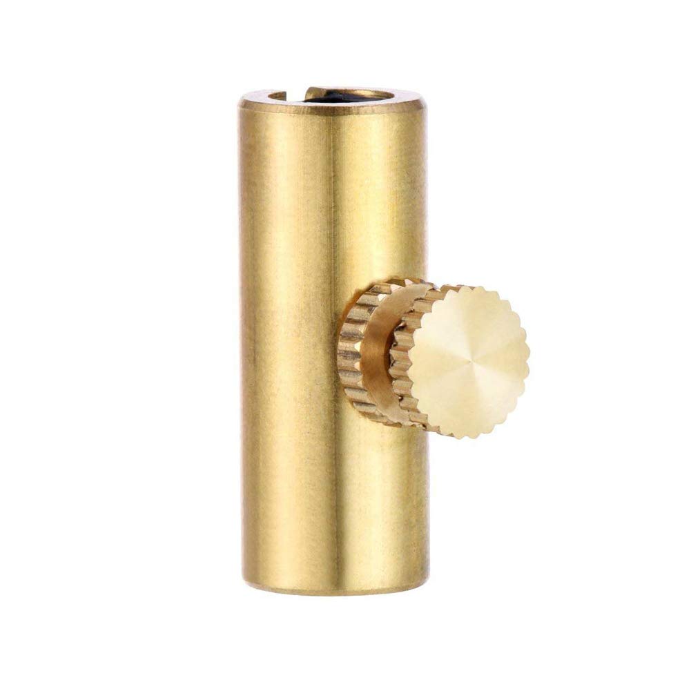 WANDIC Golden Brass Adjustable Cello Wolf Tone Eliminator Mute Suppressor Tube Size 12x24mm