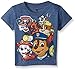 Paw Patrol Baby Boys Group Short Sleeve T-Shirt Movie and tv Fan t Shirts, Navy Heather, 5T US