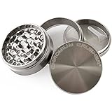 Chromium Crusher 2.5 Inch 4 Piece Tobacco Spice Herb Grinder - Gun Metal
