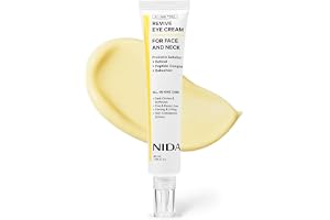 NIDA Revive Eye Cream For Face And Neck | Probiotics Lystate Solution, Retinal, Peptide Complex, Bakuchiol | Wrinkles, Fine L