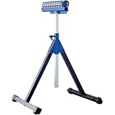 KASTFORCE Heavy-Duty Roller Stand 300 Lbs 136kg Loading Capacity (3 in 1 Roller), Adjustable Miter Saw Extension, Folds Flat for Easy Storage, 2 Inch (50mm) Stainless Steel Roller KF3012
