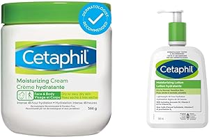 Cetaphil Moisturizing Cream with Sweet Almond Oil | Cetaphil Moisturizing Lotion (500ml) Bundle