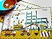 Disposable Placemats for Kids Babies Children Toddlers- 50 Count 4 Adhesive Sticky Sides Construction Party Supplies