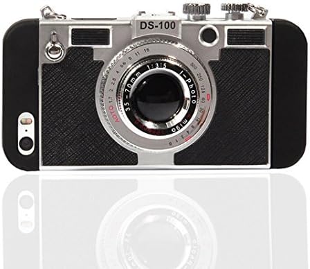 Case for iphone 8 Plus, Classic 3D Vintage Style Camera shape Rugged Shockproof Heavy Duty Body Armor Case Bumper Non Slip Surface with Excellent Grip Case and Stand