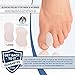 Dr. Frederick's Original Gel Toe Separators / Spacers - 6 ct - Temporary Bunion Corrector - Orthotic for Bunions & Overlapping Toe Pain - Ideal for Running, Yoga, and All-Day Foot Comfort - Large