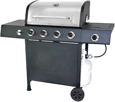 Liquid Propane Gas Grill with Side Burner
