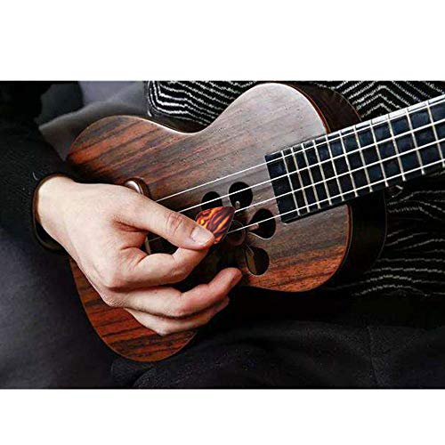 Haneye 100 Pcs Guitar Picks Variety,Colroful Premium Celluloid Picks for Acoustic Electric Guitars Bass or Ukulele,with Different Sizes Contain Thin,Medium & Thick Gauges - Thumbnail 6