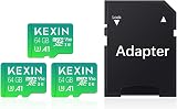 KEXIN 64GB Micro SD Card A1 U3 V30 with SD Adapter 4K Full HD