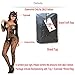 QueensHot Sleeved Sheer Lingerie Babydoll Crotchless Teddy Nightie Leotard Body Suit Stocking,Black Flower,Large