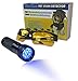 Ciao Chow Compact and Bright LED UV Blacklight Flashlight - Pet Urine Detector Kit - Free Safety Glasses, Batteries, and User Guide Included