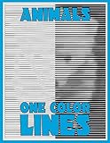 One Color LINES: Animals: New Type of Relaxation & Stress Relief Coloring Book for Adults (One Color Relaxation) by Sunlife Drawing