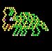 Lite Brite Refill: Dinosaurs (7x7 SQUARE) - NOT FOR NEW LITE BRITES - For pre-2013 Lite Brites ONLY