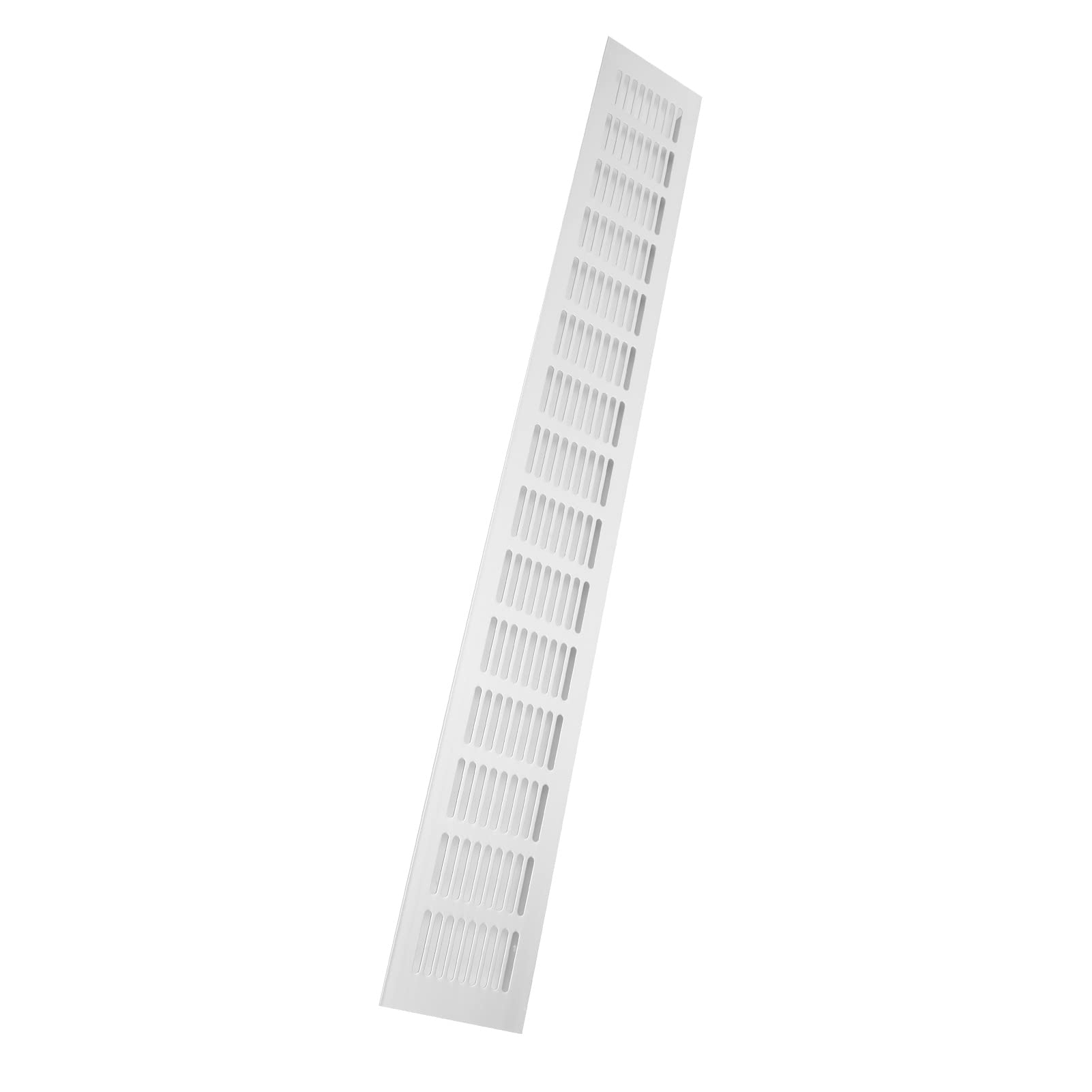 600x80mm Aluminium Alloy Airflow Vent - Louvered Ventilation Plate for RV Cabinets, Easy Install Exhaust Grille Shutter for Safe Air Circulation in Cabinets and Closets