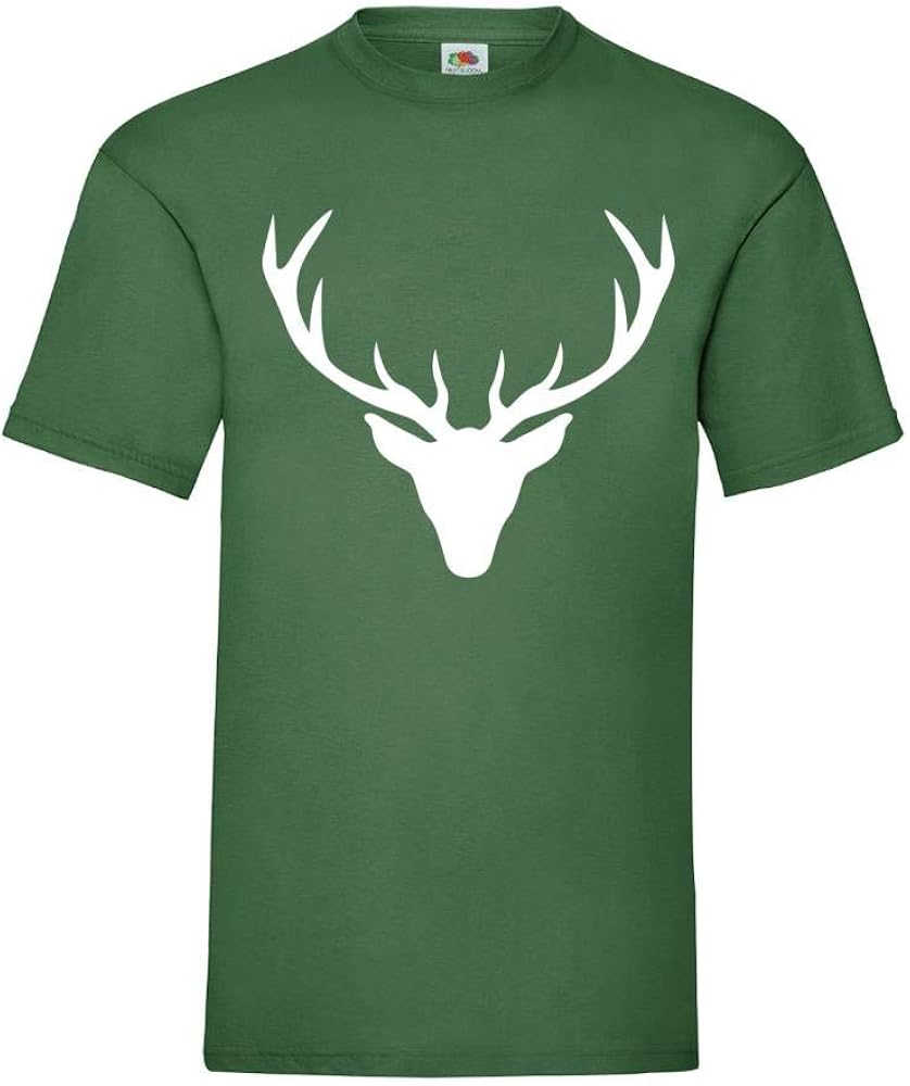 Deer Antlers Men's TShirt shirt84 Amazon.co.uk Clothing