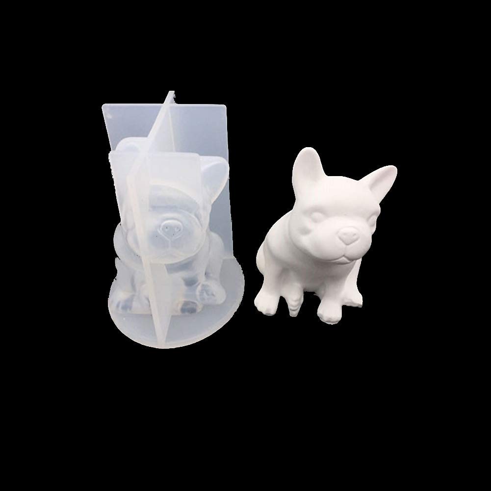3D Dog Cat Silicone Cake Candle Molds DIY Soap Chocolate Candy Fondant Molds for Cake Decorating Resin Epoxy Casting Polymer Clay Mould(1) Handcraft Tools