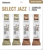 D'Addario Woodwinds D'Addario Select Jazz Soprano Saxophone Reed Sampler Pack, 3S/3M (DSJ-I3S)