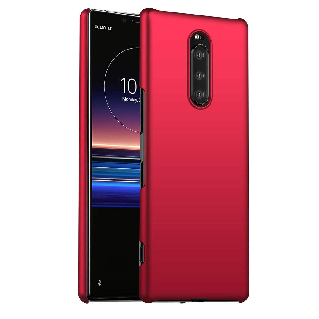 GAPlus Sony Xperia 1/ XZ4 Case - Xperia 1 6.5" Ultra Slim Thin Armour Hard Case - Matte Rubberized Cover For Sony Xperia 1 (Red) — image 1