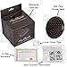 Shower Head Water Saver Black - The 4 Inch High Flow Wall Mount Bathroom Showerhead Nozzle For Low Water Pressure Showers, 2.5 GPM - Oil-Rubbed Bronze