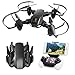 Drone with Camera, TOPVISION Foldable Quadcopter RC Drone with WiFi FPV HD Camera Live Video, Altitude Hold, One Key Start, APP Control, Black
