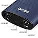 Heloideo Dual USB Ports 11000mAh Power Bank PU Leather Wrapped Portable Battery Charger, Fast Charging for iPhone 6/6 Plus, 6s/6s Plus, Samsung Galaxy and More Smart Phones and Tablets (Blue)