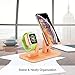 BENTOBEN 3-In-1 Charging Stand Hard PC (Not Wooden) Universal Nightstand Charging Dock Station for Apple Watch Series 4/3/2/1 iPhone XS Max XS XR X 8 7 6S 6 Plus SE 5S 5 Android Smartphone iPad Tablet