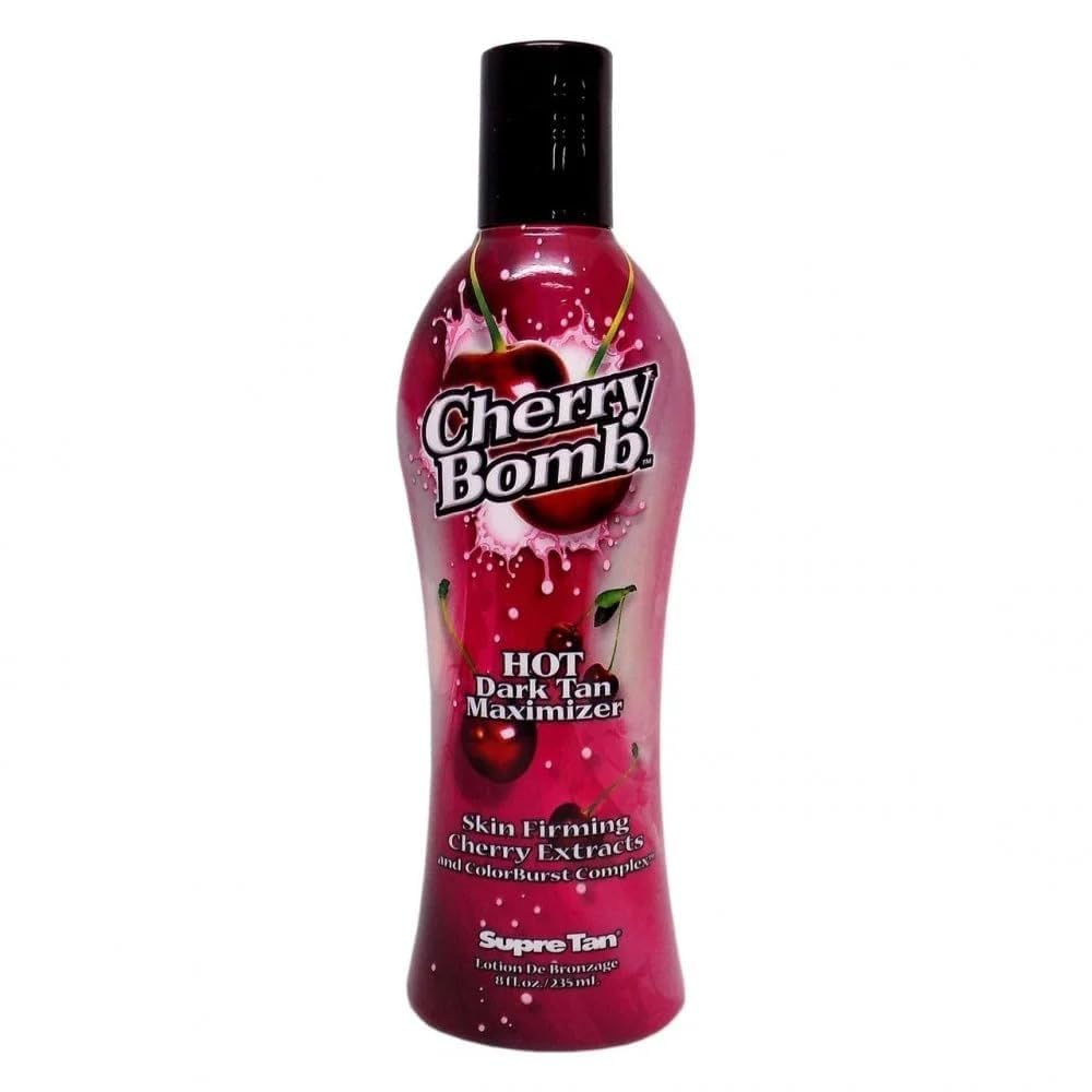 Supre Tan Cherry Bomb Hot Dark Tanning Maximiser with Skin Firming Cherry Extracts 235ml
