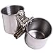 QBLEEV Bird Water Feeder Dishes Bird Bowl for Cage Coop Cups Parrot Food Hanging Pet Animal Stainless Steel Birdcage Bowls Feeding Perches Play Stand with Clampthumb 2