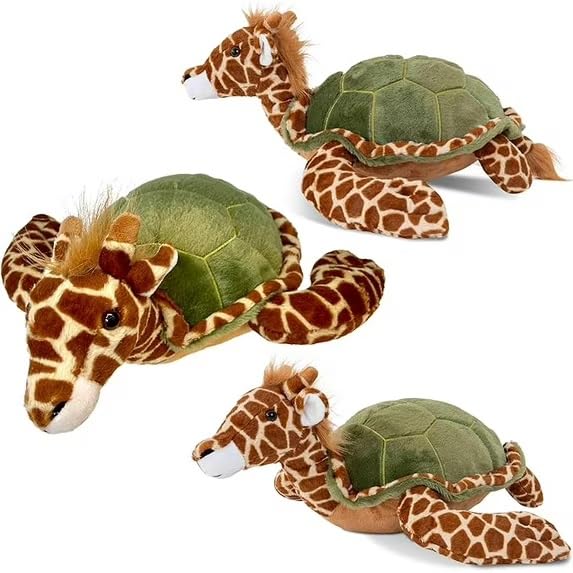 Randimals Stuffed Animal Plush Mix - Giraffe & Turtle Hybrid Stuffed Animals for Girls & Boys - Cute & Soft Giraffe Plush Cuddly Toy - Unique Plush Toys for Discovery & Adventure โ image 1