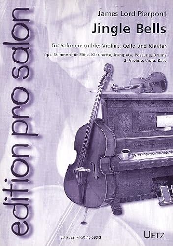 Download Jingle Bells pour salon ensemble?: Violon, Violoncelle et piano. Flûte, Clarinette, seconde, Violon, Alto, Contrebasse, TROMPETTE, TROMBONE ET PERCUSSIONS en option (Piano Partition et voix) PDF