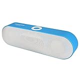 Bluetooth Speakers, IWAVION Portable Wireless Stereo Speaker Built-in Mic FM Radio Super Bass Support Micro TF SD Card/USB Input/AUX Line-In, Compatible with iPad/iPhone/Samsung and More (Blue)