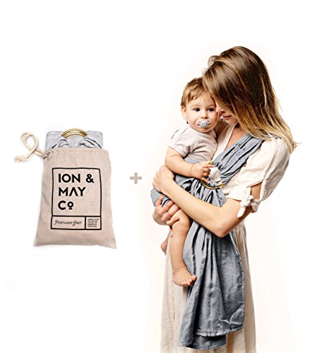 Baby Carrier by ION x MAY | Natural Collection | Super Soft and
Breathable Bamboo Baby Ring Sling | Baby Sling for Baby Shower | Mom
Gift | With Linen Carry Bag | Portland Grey Baby Carrier by ION x MAY | Natural Collection | Super Soft and
Breathable Bamboo Baby Ring Sling | Baby Sling for Baby Shower | Mom
Gift | With Linen Carry Bag | Portland Grey