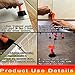 50Pcs Tile Positioning Leveler T Shape Tile Leveling Spacers Wedges Tile Flooring Wall Leveling Locator System,T-lock-Pliers-Tool-Tile-Leveling-System
