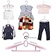 Royal Cloak Cascading Pink Baby Clothes Hangers, Great Closet Organizer & Nursery Storage for Small Spaces