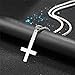 PROSTEEL Stainless Steel Inverted Cross Necklace, Upside Down Cross, Gothic,Occult,Devil, Satanic Jewelry