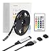 LED Strip Lights 15ft for TV 65 to 75inch,WENICE tv Backlight Strip 4.5m with 24key IR Remote Multi Color-The Longer