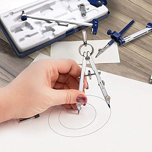 Compass for Geometry Large, Professional Drawing Compass Metal Drafting