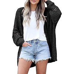 ADJHDFH Black Cardigan For Women Short Sleeve