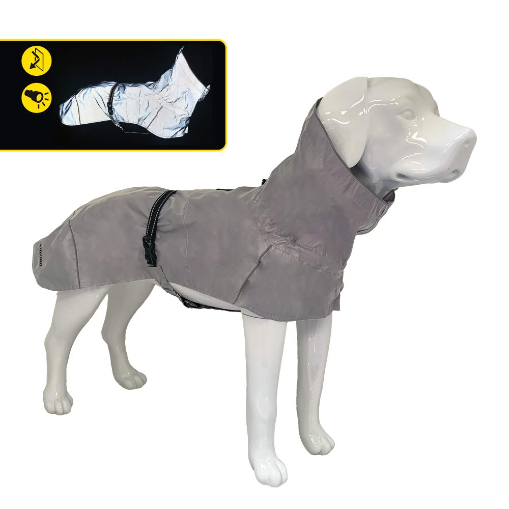 Crosses Hiking Coat For Dogs, Waterproof For Dogs, Reflective Waterproof, Maximum Visibility, Thermoregulating Lining, High Visibility, Size 30 Cm - 182g
