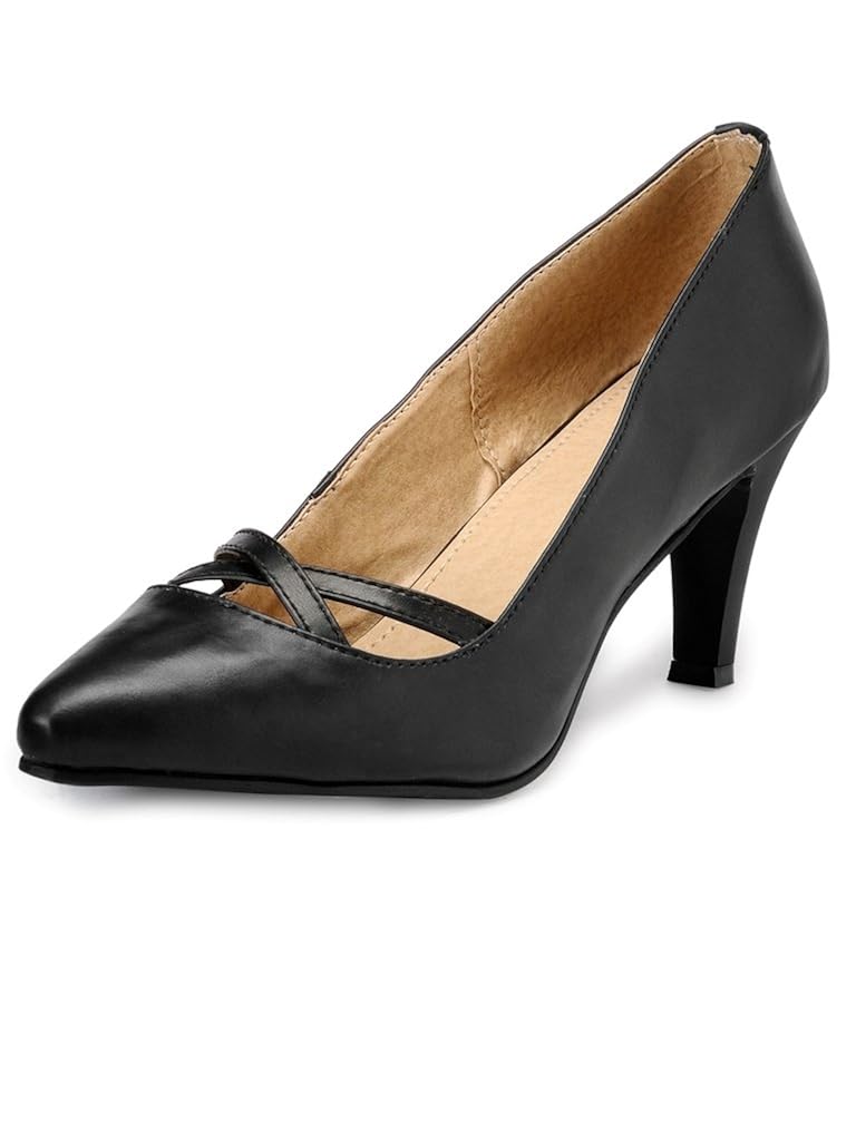 marc loire women's black slip on pumps